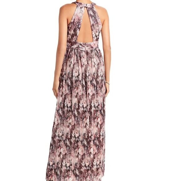 Eliza J Pink and Black Floral Maxi Dress - Picture 2 of 11